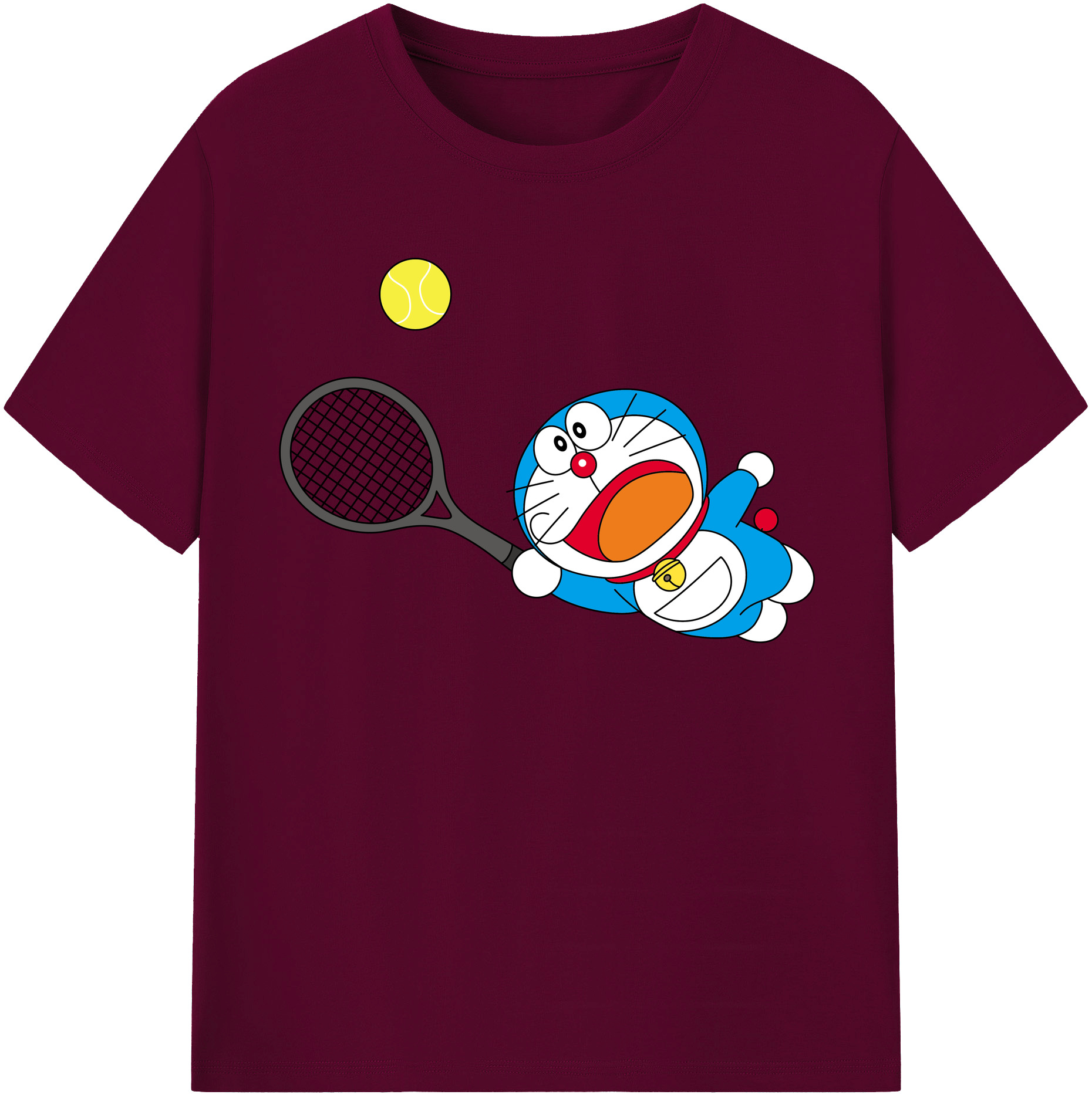 （画像用） ドラえもん Doraemon レディースカジュアルプリントTシャツ（綿100％）